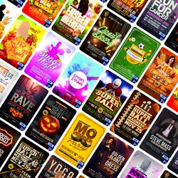 +1000 Çeşit Düzenlenebilir Event Afişi Koleksiyonu