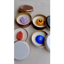 Desenli Metal Kalıp Mum