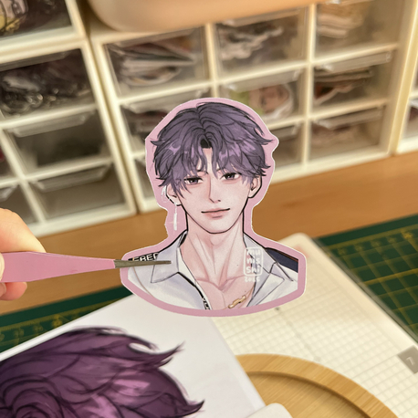 Rafayel Sticker (Love and Deepspace) - Hologramlı
