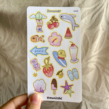 Summer Sticker Sayfası 