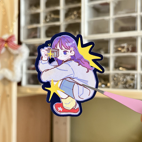 Photographer Girl Sticker 