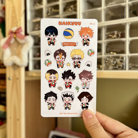 Haikyuu #2 Chibi Body Sticker Sayfası 