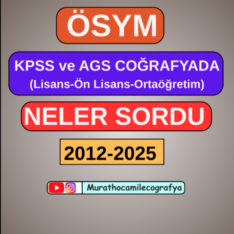 KPSS-AGS ÇIKMIŞ SORULAR ANALİZİ (2012-2025) KİTAP OLARAK GELMEZ! (mail olarak PDFgönderilir)