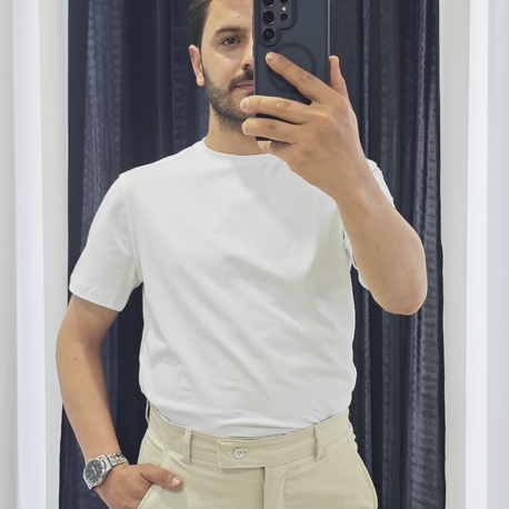 Minimalist T-Shirt - Beyaz
