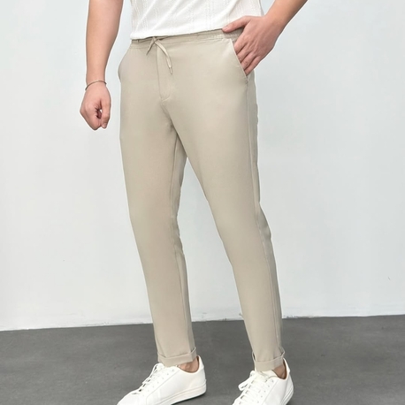 Her Kombine Uyan Krem Jogger Pantolon
