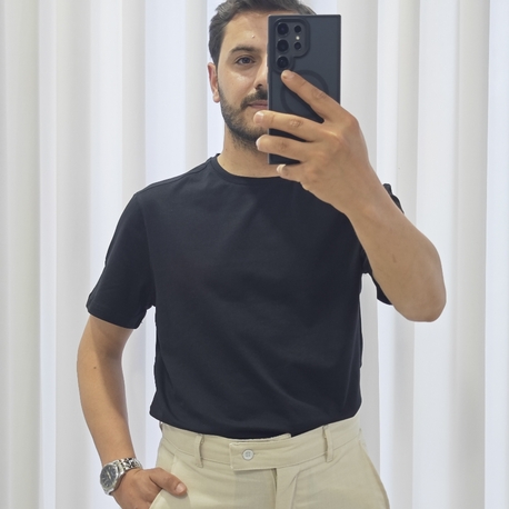 minimalist t-shirt Siyah 