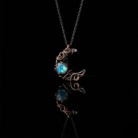 Labradorit Kolye Moonlight