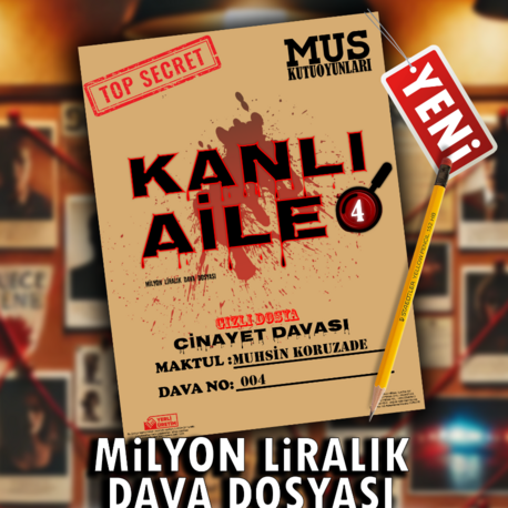 Kanlı Aile Dedektif Kutu Oyunu Katil Kim Oyunu YENİ ÜRÜN