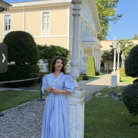 Mavi Yakalı Elbise 
