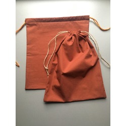 2 Lİ POPLİN KESE - TABA