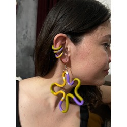 rengarenk earcuff- kulak halkası küpe