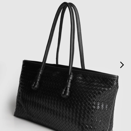 Paris Kadın Siyah Vintage Baget Çanta