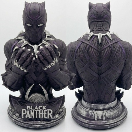 Black Panther Büstü - 3D Print & El Yapımı Özel Tasarım