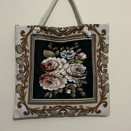 Goblen omuz ve plaj çantası