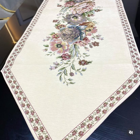 GOBLEN ŞÖNİLLİ RUNNER KREM 60X180