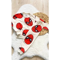 Marka Muadil Spiderman Baskılı Takım-Ekru