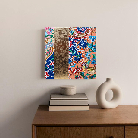Işık Yolu | yağlı boya Tablo | El Yapımı Duvar Dekoru | 20x20 cm