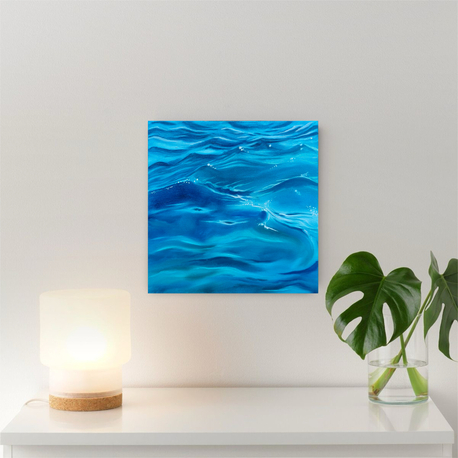 Huzur | yağlı boya Tablo | El Yapımı Duvar Dekoru | 20x20 cm