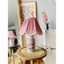 Rose Store pembe abajur pembe çiçekli vazo