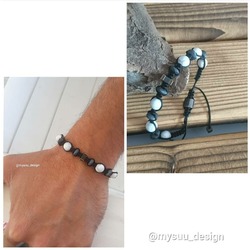 Hematit ve Doğaltaşlı shamballa bileklik 