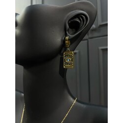 Gold Nazar Gözü Küpe