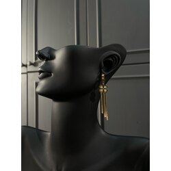 Gold Yonca Küpe