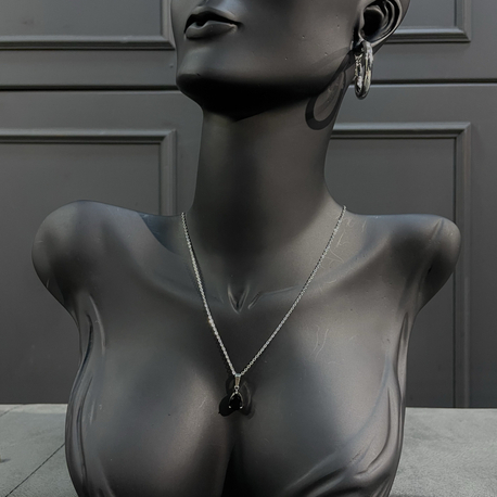 Silver Black Dia Set
