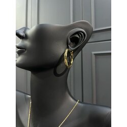 Gold Halka Küpe