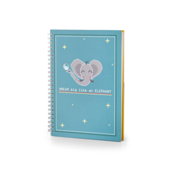 Fil Desenli Özel Baskılı Tasarım Defter Mz30004-104-a