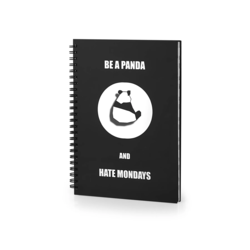 Panda Desenli Özel Baskılı Tasarım Defter Mz30002-102-a