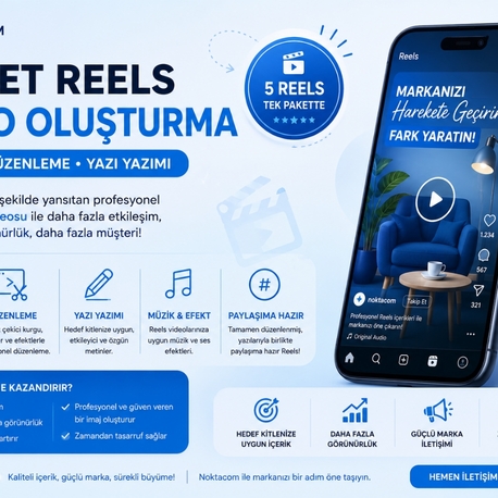 5 ADET İNSTAGRAM REELS İÇERİĞİ 