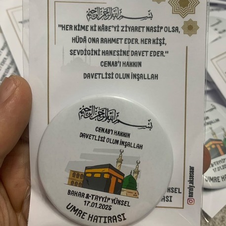 Umre Hatırası Magnet 58 mm 