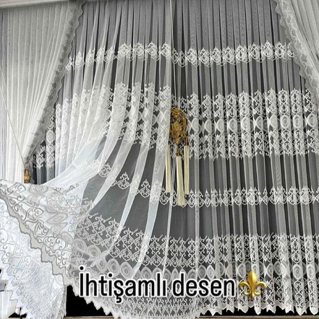 Ağrı işleme Tül perde lüx sık pile dikm. 