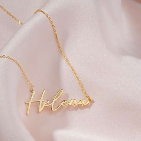 Navan 925 Ayar Gümüş Kişiye Özel İsim Kolyesi (Gold, Silver ve Rose)