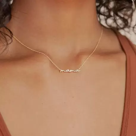 Dainty Mama Necklace | Altın, Gümüş Kaplama | Özel Tasarım | Kutulu Hediye