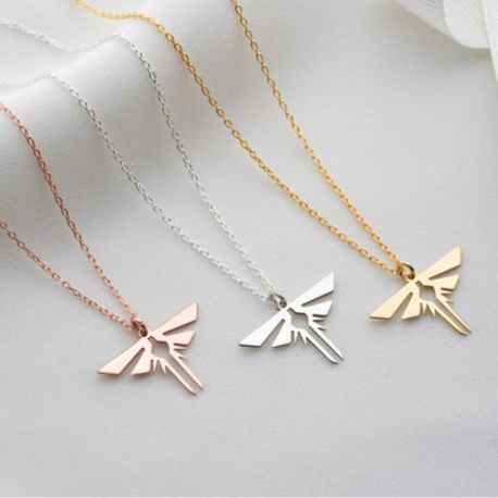 Navan 925 Ayar Gümüş Yusufçuk Kolye (Gold, Silver ve Rose)
