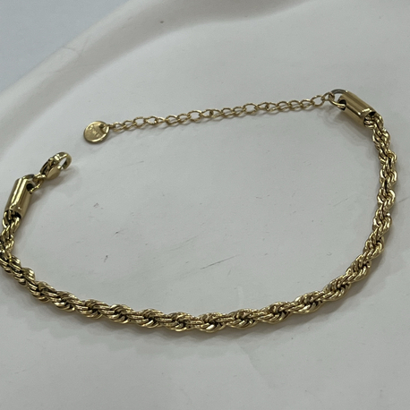 14 Ayar Altın Görünümlü İtalyan Burgu Bileklik – Gold Renk | Nazar Jewelry Atelier 