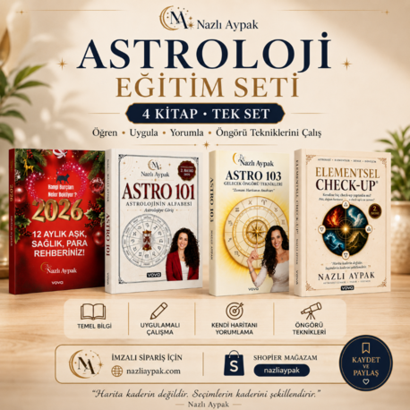 ASTROLOJİ EĞİTİM SETİ  4 KİTAP • TEK SET
