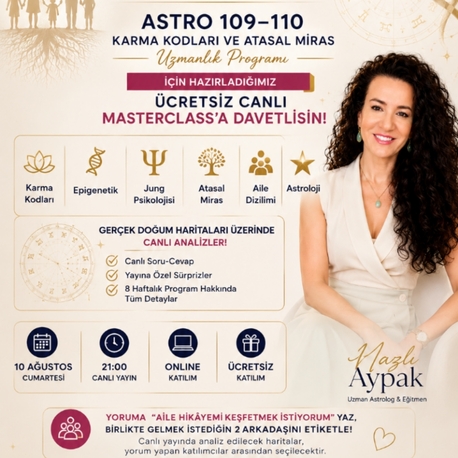 ASTRO 109–110 Karma Kodları ve Atasal Miras Uzmanlık Program