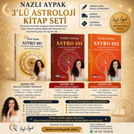 NAZLI AYPAK İMZALI 3'LÜ ASTROLOJİ KİTAP SETİ