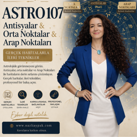 ASTRO 107 | Orta Noktalar • Antisyalar • Arap Noktaları – Video Eğitim Seti
