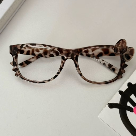 hello kitty retro leopard print gözlük frame y2k tortoiseshell