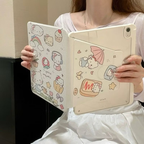 hello kitty pastel dream tablet kılıfı kawaii sevimli koruyucu kapak