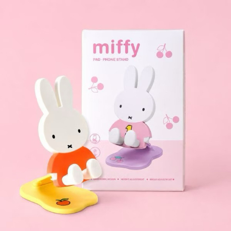 bns series miffy katlanabilir telefon tutucu, sevimli tavşan tasarımlı aksesuar