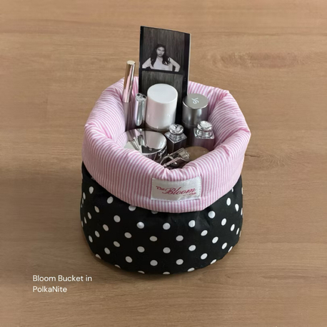 the bloom club pembe puffy organizer makyaj ve bakım çantası