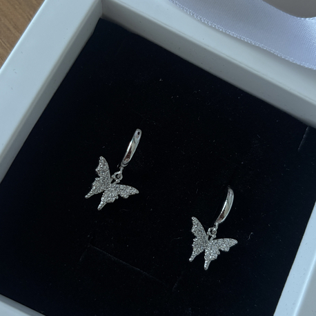 Kelebek Küpe | Silver