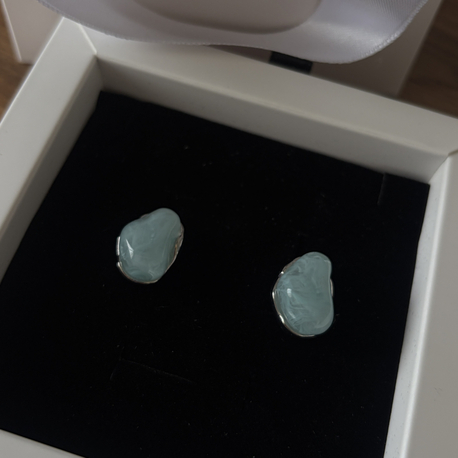 Baby Blue Küpe | Silver