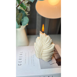 Dekoratif yaprak soya wax mum