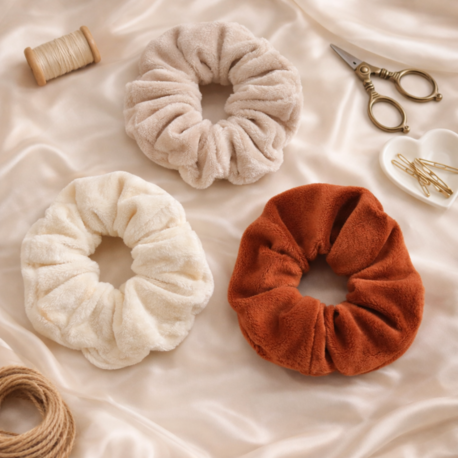 Peluş Scrunchie Toka – Kış Serisi