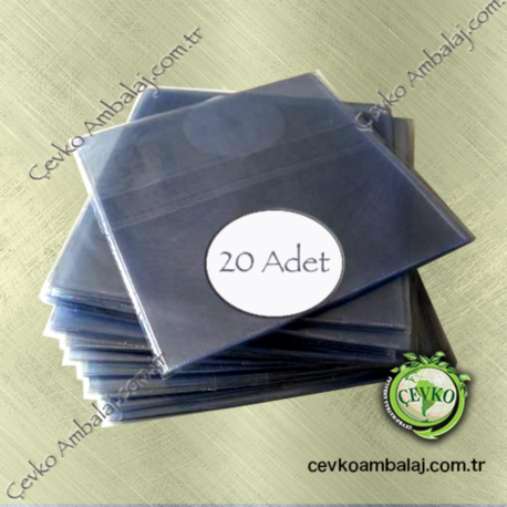  LONG PLAY Plak Zarfı 33 Lük 20 Adet 100 Gr Beyaz Kıraftan Üretilmiştir.